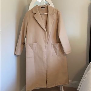 Tan long coat